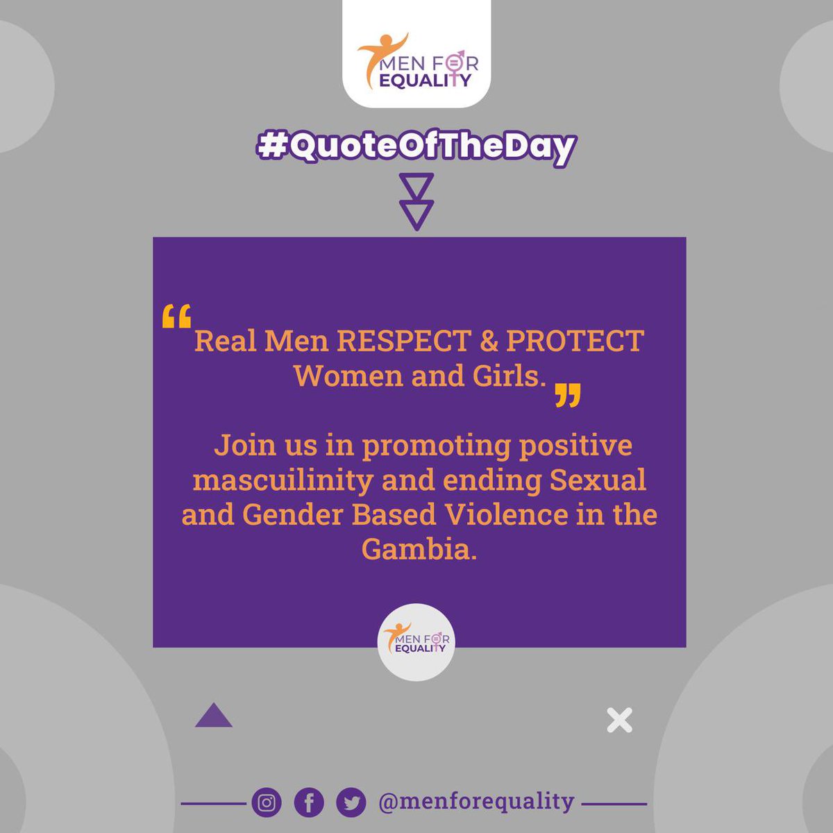 What is expected of you as a man, around women and girls?

Respect and Protect 🫶🏾

#PositiveMasculinity
#MenForEquality