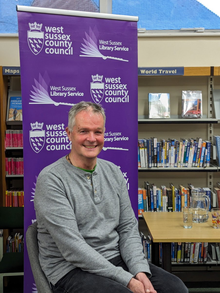 We had a fascinating evening at #Littlehampton Library yesterday when we welcomed author and police advisor Graham Bartlett @gbpoliceadvisor 📚 Keep track of what other author events we have lined up👇🏼 arena.westsussex.gov.uk/events#/?tag=a…