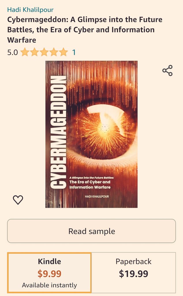 💻 Dive into the future of technology with Cybermageddon! This technical book explores the future of cyber and information warfare based on AI. Get your copy for less than $10 now! 🌐 amazon.com/dp/B0CVMWQMGM #Cybermageddon #Technology #AI #Book #writerslift