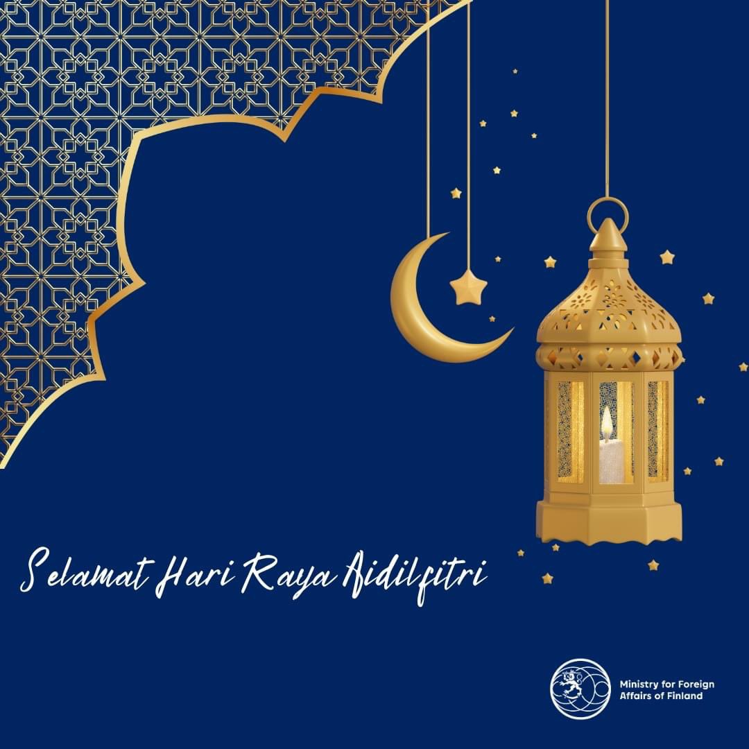 We at the Embassy of Finland in Kuala Lumpur would like to wish you #SelamatHariRaya and a joyous celebration!  #Raya #HariRayaAidilfitri #HariRaya #EidMubarak #Eid #EidAlFitr @Ulkoministerio @FinEmbMy