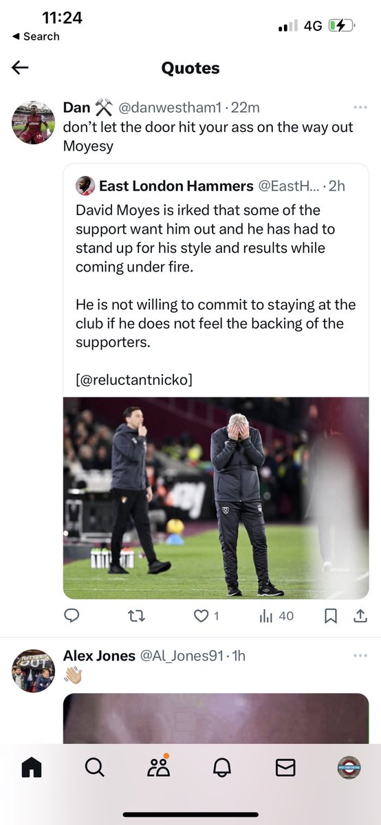 WestHam_Central's tweet photo. Odd odd fanbase we are man , very very shameful and embarrassing sometimes https://t.co/425WR8snu2