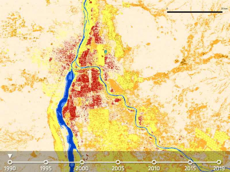 We generated regional products on the land cover evolution between 1990 and 2019 for Amazonia, the African Sahel, and Siberia. 🌍🌎🌏 The products will be presented at @EuroGeosciences 2024 on the @ESA stand and in a special session. @esaclimate @CAlbergel