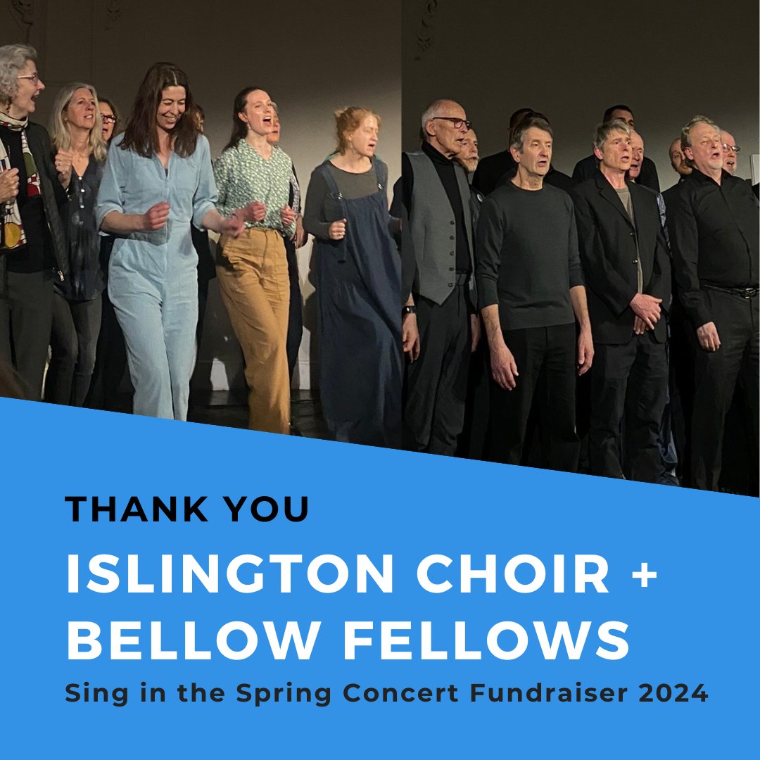 Thank you once again to the @IslingtonChoir and @FellowsBellow for hosting a concert fundraiser on March 27th in support of the Islington Centre for the third consecutive year! 🎶 It was a lovely evening with beautiful voices, fun songs, and a great welcome to the new season 🌷