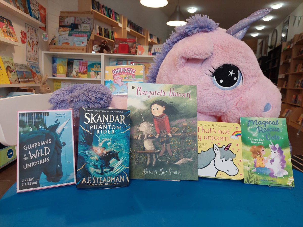 It's National Unicorn Day today so The Book Nook's Unicorn-in-Residence is ready to welcome all unicorns, unicorn fans, readers of books about unicorns! If your child brings in a unicorn themed poem, story or picture, we will display these on our wall. #NationalUnicornDay