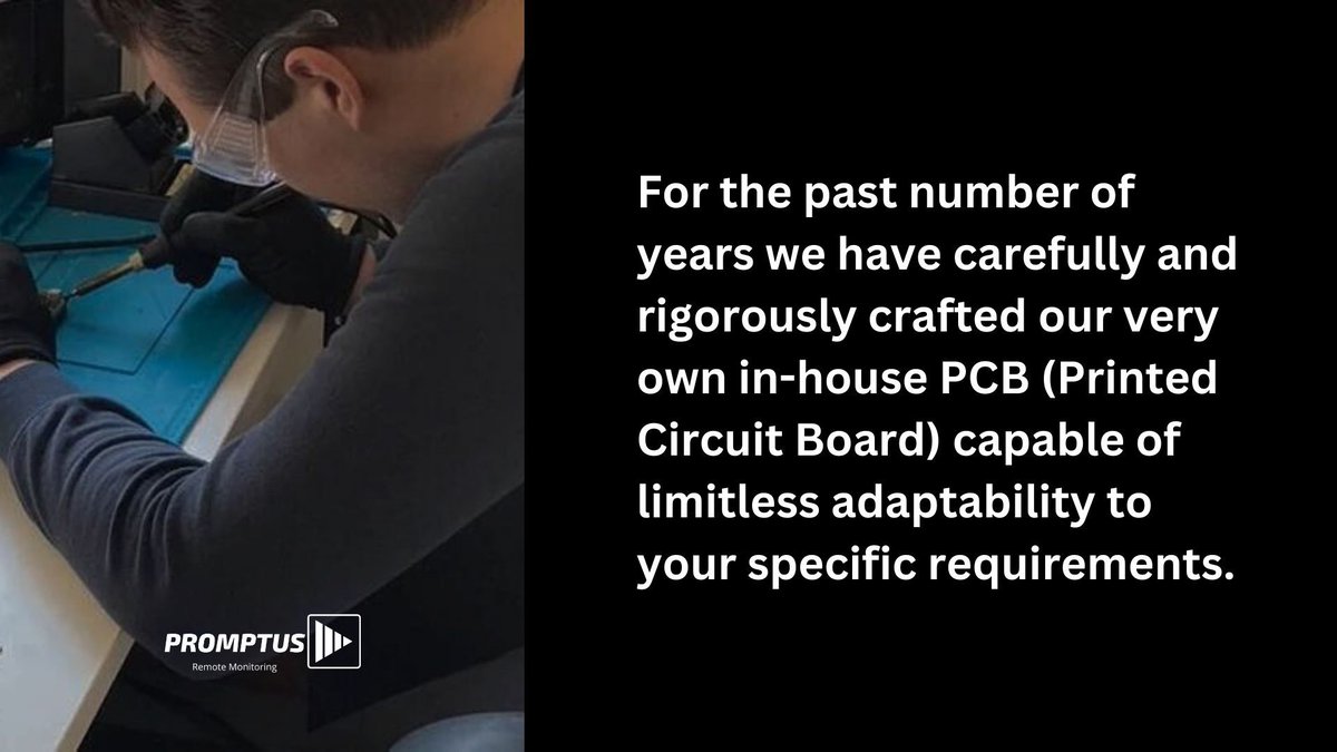 🦴 PCBs are the backbone of modern electronics, offering a vast array of capabilities.

™️ Our PCBs enable the functionality of countless devices. Their flexibility allows for intricate layouts, accommodating various electronic components efficiently. 

promptusltd.com/manufacturing
