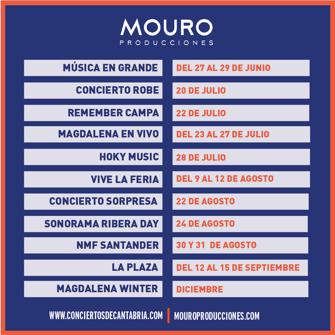 Apunta muy bien las fechas para que disfrutes de los mejores festivales de Cantabria 🎶👏
 
🤟 ¿En cuál nos vemos? 🤟
 
 #CantabriaMasXDescubrir
 <a href="/cant_infinita/">Cantabria Infinita</a>