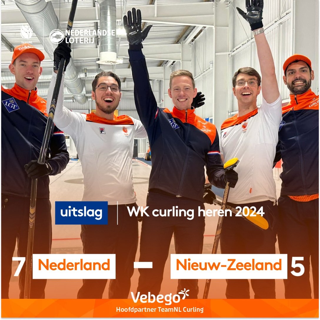 De @TeamNLtweets curlers hebben het WK #Curling afgesloten met winst en een 8e plaats. Lees de samenvatting van het #WMCC2024: curling.nl/achtste-plaats… #NederlandseLoterij @Vebego @odidonederland  @GoldlineCurling #RoadTo2026 @SeraBusinessDesign 📷@worldcurling & Team Gösgens