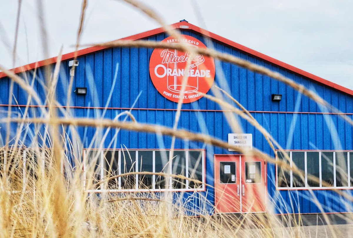 Who's ready for some Orangeade? 🍊 Our #TravelTuesday brings us to Mackie's in Port Stanley! Mackie's is now officially open daily for the season from 11am-7pm and we couldn't be more excited. 🎉⁠ ⁠ 📸@chris.cherry.creative