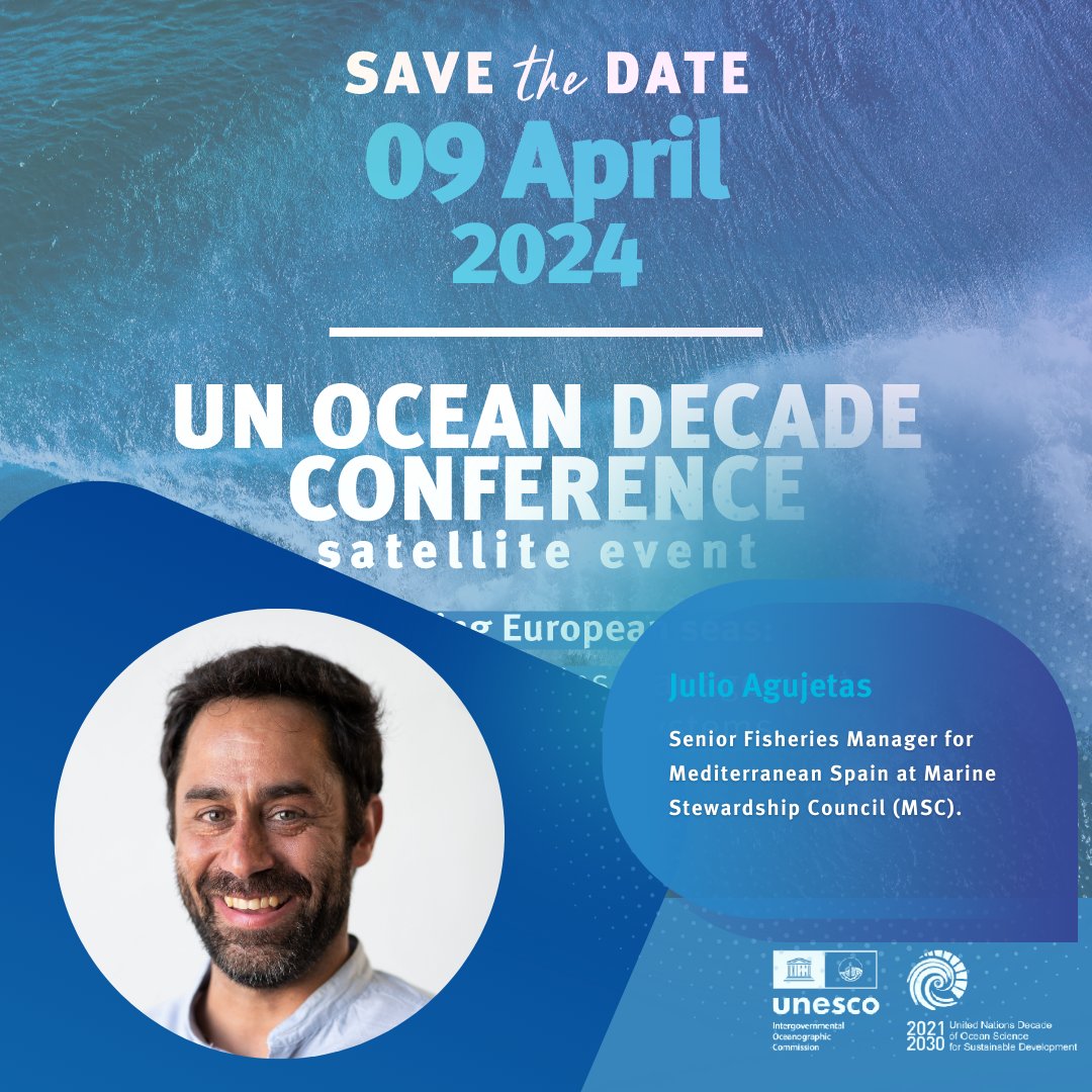 @UNOceanDecade 3/ @julioagujetas__ responsable de pesquerías del Mediterráneo de @MSCenEspana, con más de 20 años de experiencia en investigación y evaluación de impactos en ecosistemas marinos, y coordinador del proyecto #MedPath.
#PescaSostenible #MedFish #SelloAzul