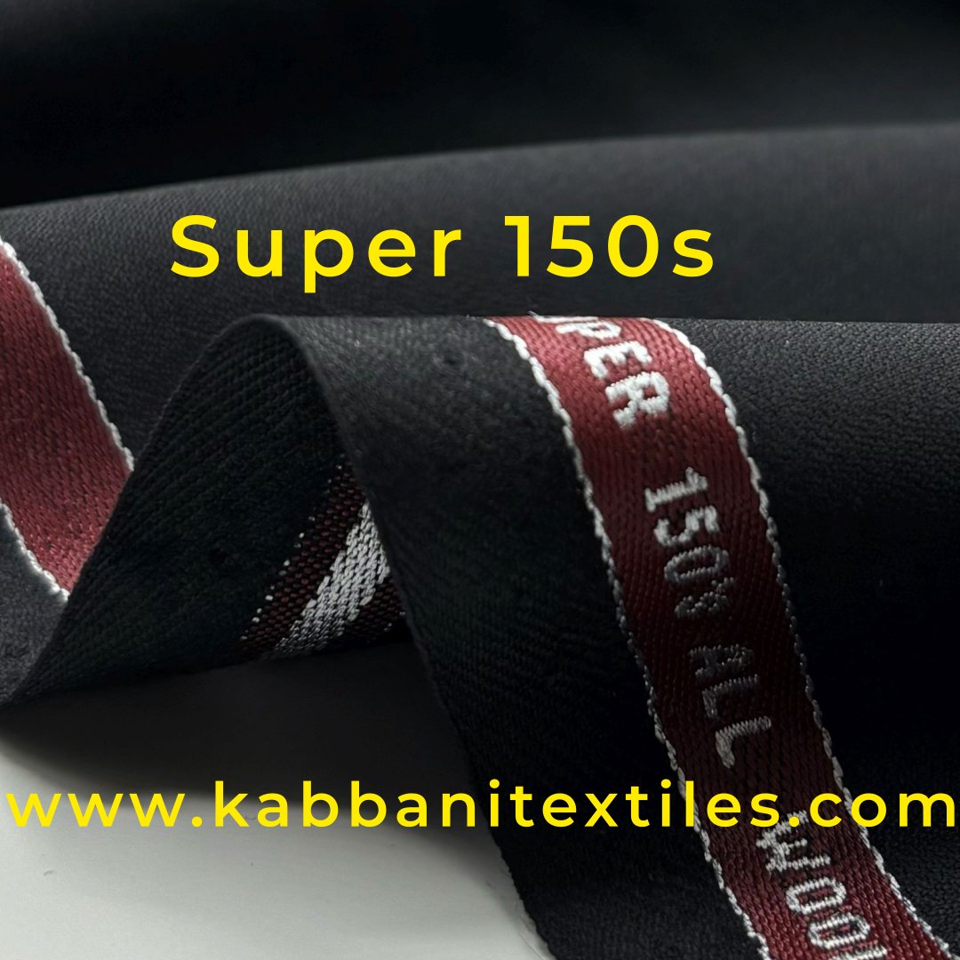 Invest in quality with our luxury plain black super 150s suiting fabric, meticulously crafted in England. Get your hands on this exquisite fabric today 🛍️ #LuxuryFabric #ForTheGentlemen #InvestInQuality 👔#super150s #wool #madeinengland #fabrics #textiles #black #tailoring