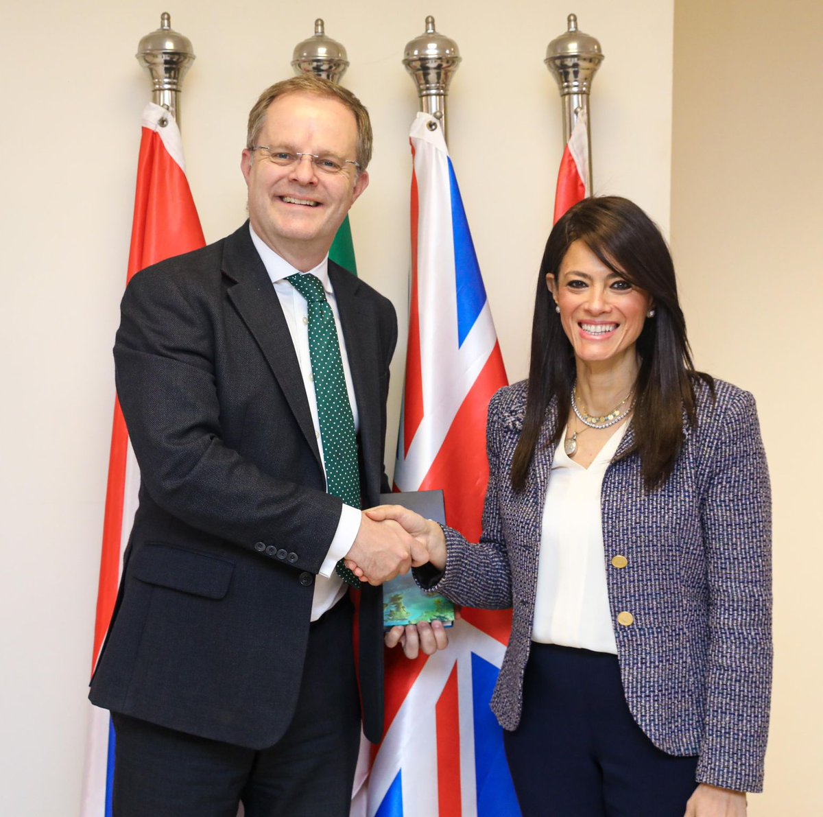 🇬🇧🇪🇬Delighted to meet Minister @RaniaAlMashat of Internation Cooperation. Our collaboration with Egypt and the @WorldBank is crucial for fostering economic reform and climate resilience. Thank you for the productive discussions! #DevelopmentPartners #ClimateActionNow