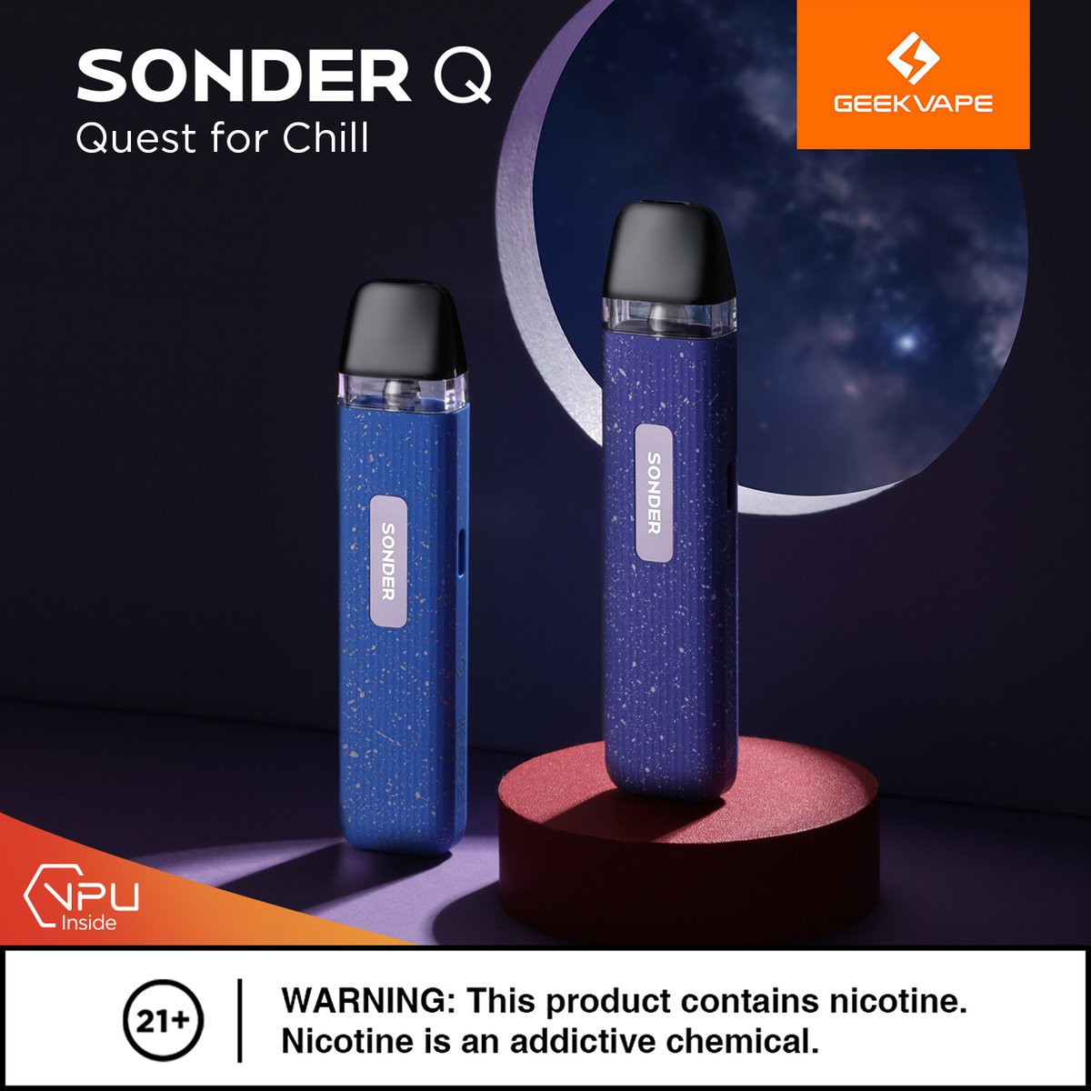 SonderQ's new Blue Starry Sky series, on a quest for ultimate chill vibes. #geekvape #geekvp #geekvapetech