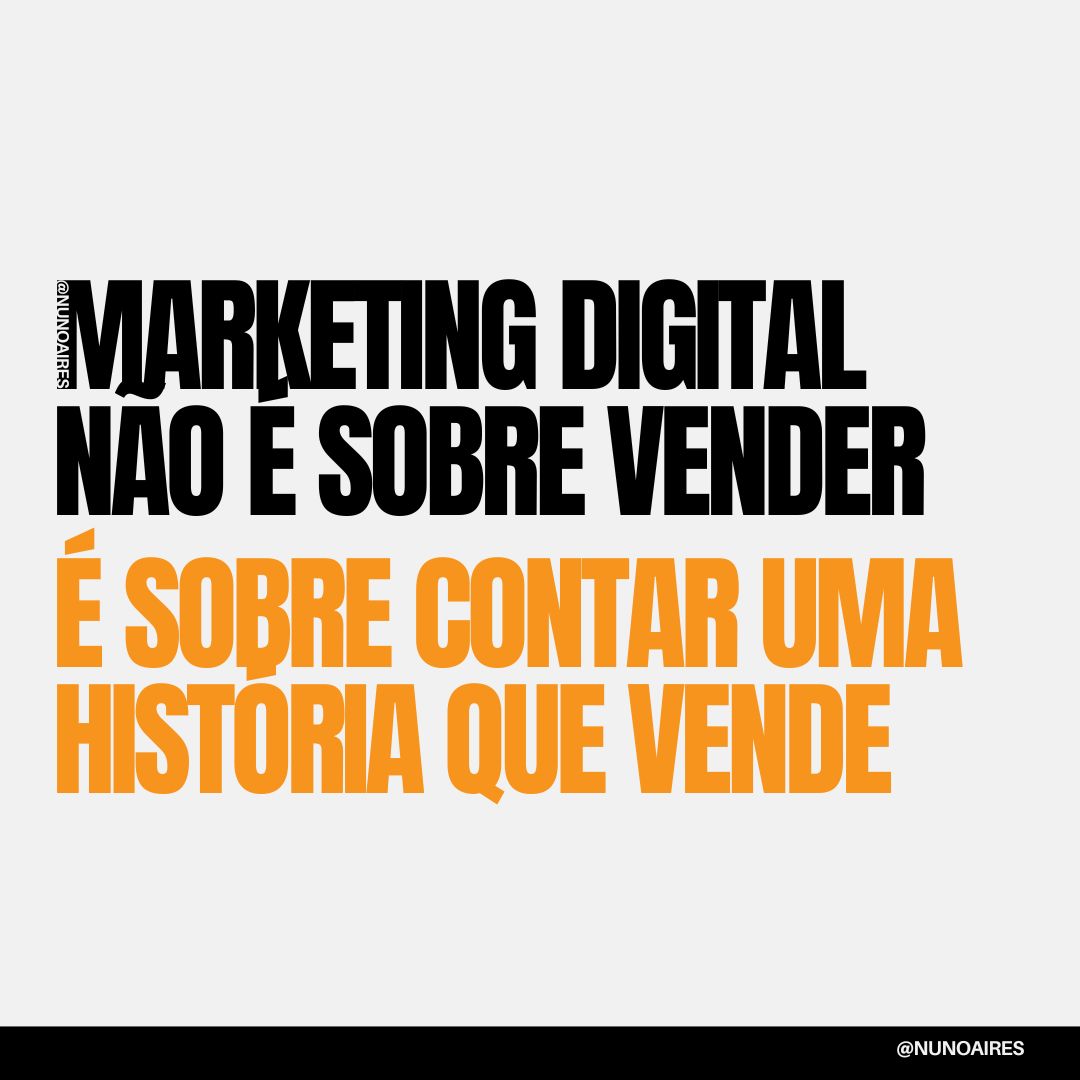 Ninguém está aqui para comprar. As pessoas estão aqui para se entreterem e o segredo está em captar a sua atenção e vender, enquanto as entretens.

#MarketingDigital #StoryTelling #EstratégiadeMarketing #Empreendedorismo #RedesSociais #Angola