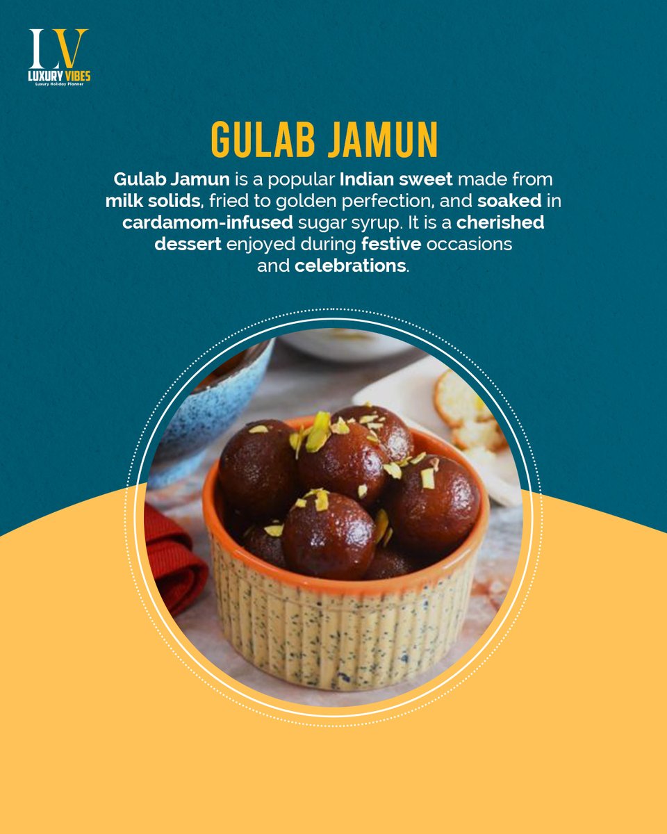 🌸 Indulge in the 𝐬𝐰𝐞𝐞𝐭𝐧𝐞𝐬𝐬 of Gulab Jamun! 🌟
.
.
.
#GulabJamun #IndianSweets #DessertDelights #SweetTooth #FestiveTreats #ExploreWorld #Vacation #FoodStation #LuxuryVibes #tuesdayvibe #