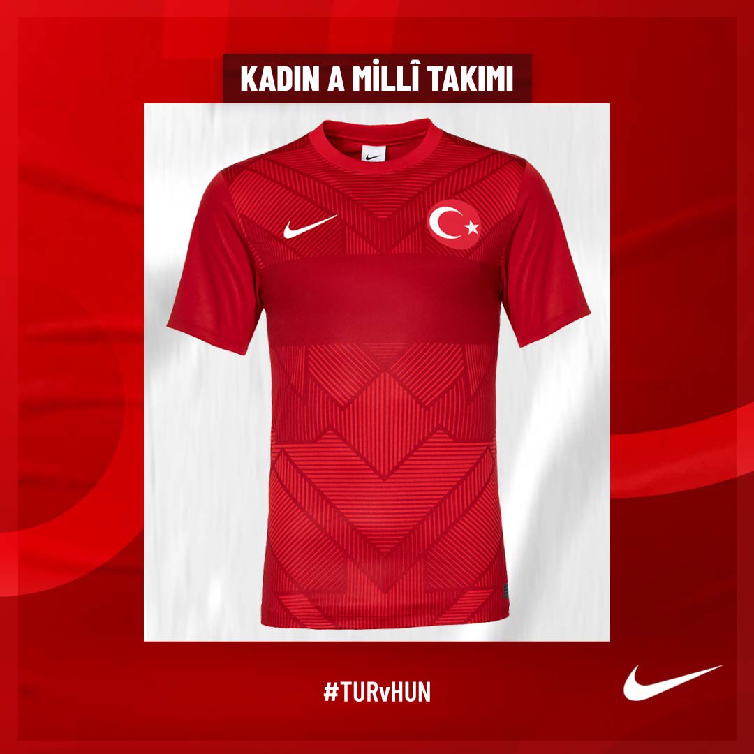 Kadın A Millî Takımımız, Macaristan karşısında kırmızı forma ile mücadele edecek. #BizimÇocuklar🇹🇷 #TURvHUN @Nike