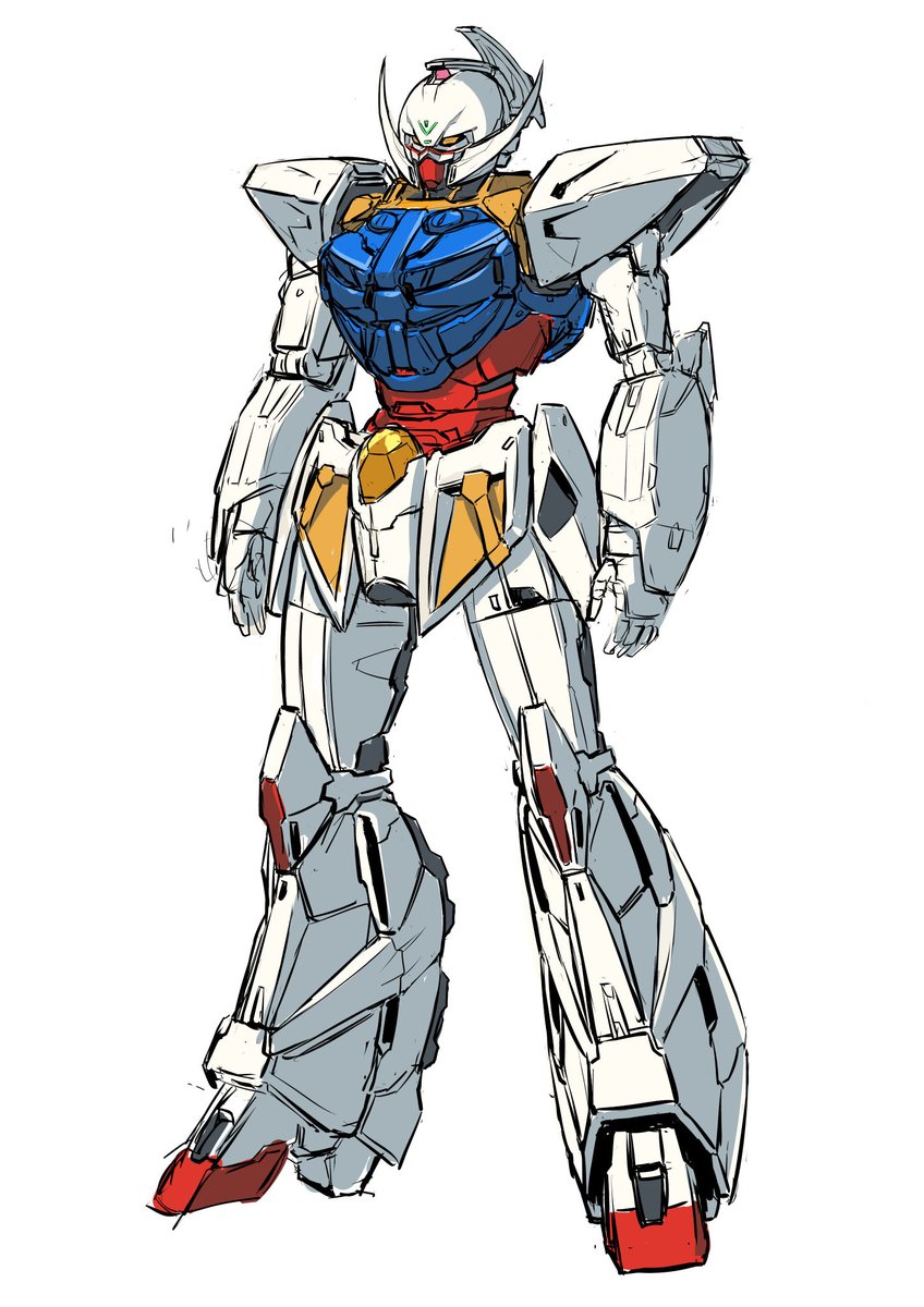 前描いたターンAガンダム！
#ターンエーガンダム25周年