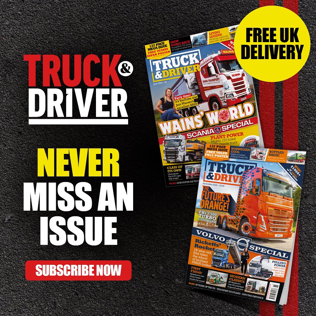 ‼️ NEVER MISS AN ISSUE ‼️ Click below for our latest offers 👇🏻👇🏻👇🏻 🔗 truckanddriver.co.uk/TDSUB24 #truckndriver #SubscribeNow
