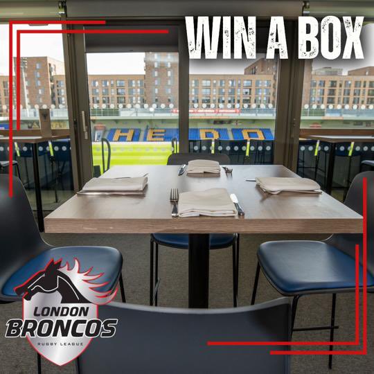 🚨𝐖𝐈𝐍 𝐀 𝐅𝐑𝐄𝐄 𝐁𝐎𝐗!🚨 How would you like to watch our next game against @SalfordDevils in your own box with 9 of your friends? To win simply comment below and tag who you’d bring with you - but make sure they’re following us! Vote closes 6pm Friday🗳️ #WeAreLondon🏉