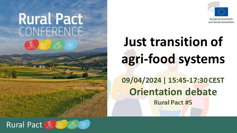 👋Our orientation debate on a #JustTransition for 🇪🇺#AgriFood systems is about to start! Join us to hear from: ☑️@FAOBrussels ☑️@EUEnvironment ☑️@EFFAT_org ☑️@COPACOGECA ☑️@RYEurope ☑️@wbcsd 📺Follow the webstream👇 ⏰15:45 CEST👨‍💻europa.eu/!WyF6Q9