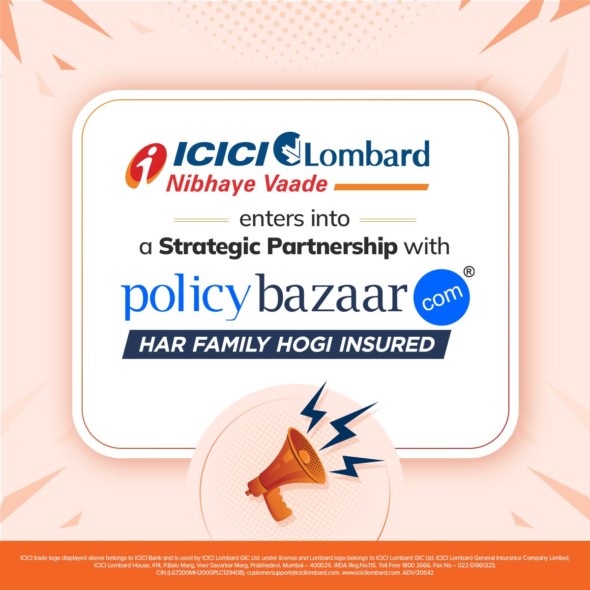 📢 BIG ANNOUNCEMENT! 📢 We are delighted to unveil our strategic partnership with Policybazaar, a pioneering insurance platform in India. Together, we are poised to redefine the insurance landscape. This collaboration promises to extend our reach nationwide, fuel innovation,…
