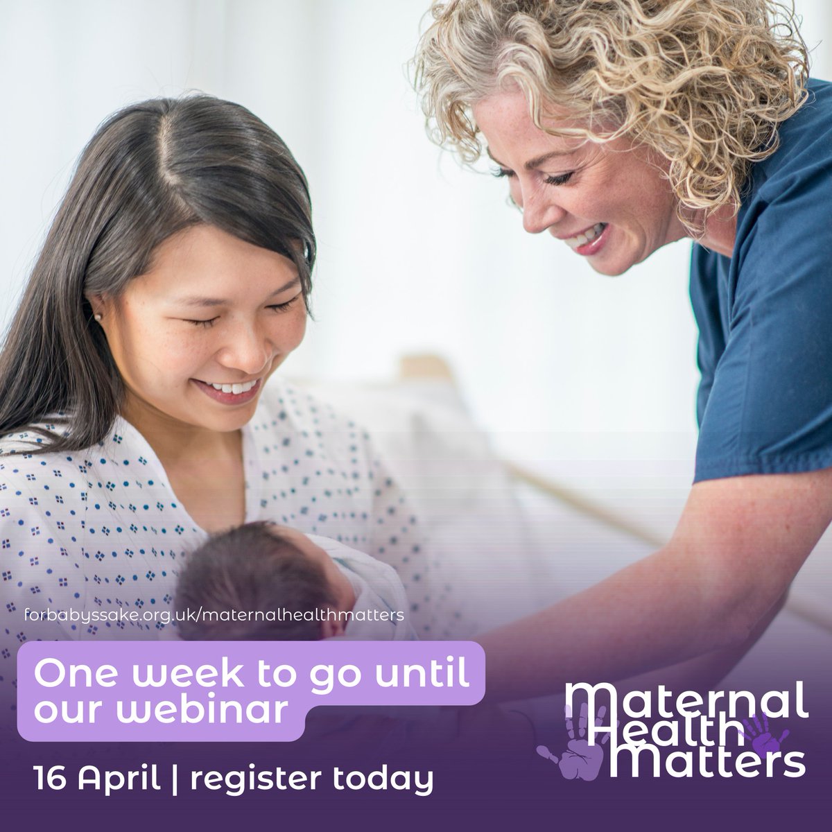 📣 Registrations for the Maternal Health Matters webinar are now open! 🗓️ The FREE webinar will take place at 3PM on 16th April & influential guest speakers will create a safe space to share knowledge around maternal health. 🔗 Find out more & register 👉 events.teams.microsoft.com/event/013ca9b3…