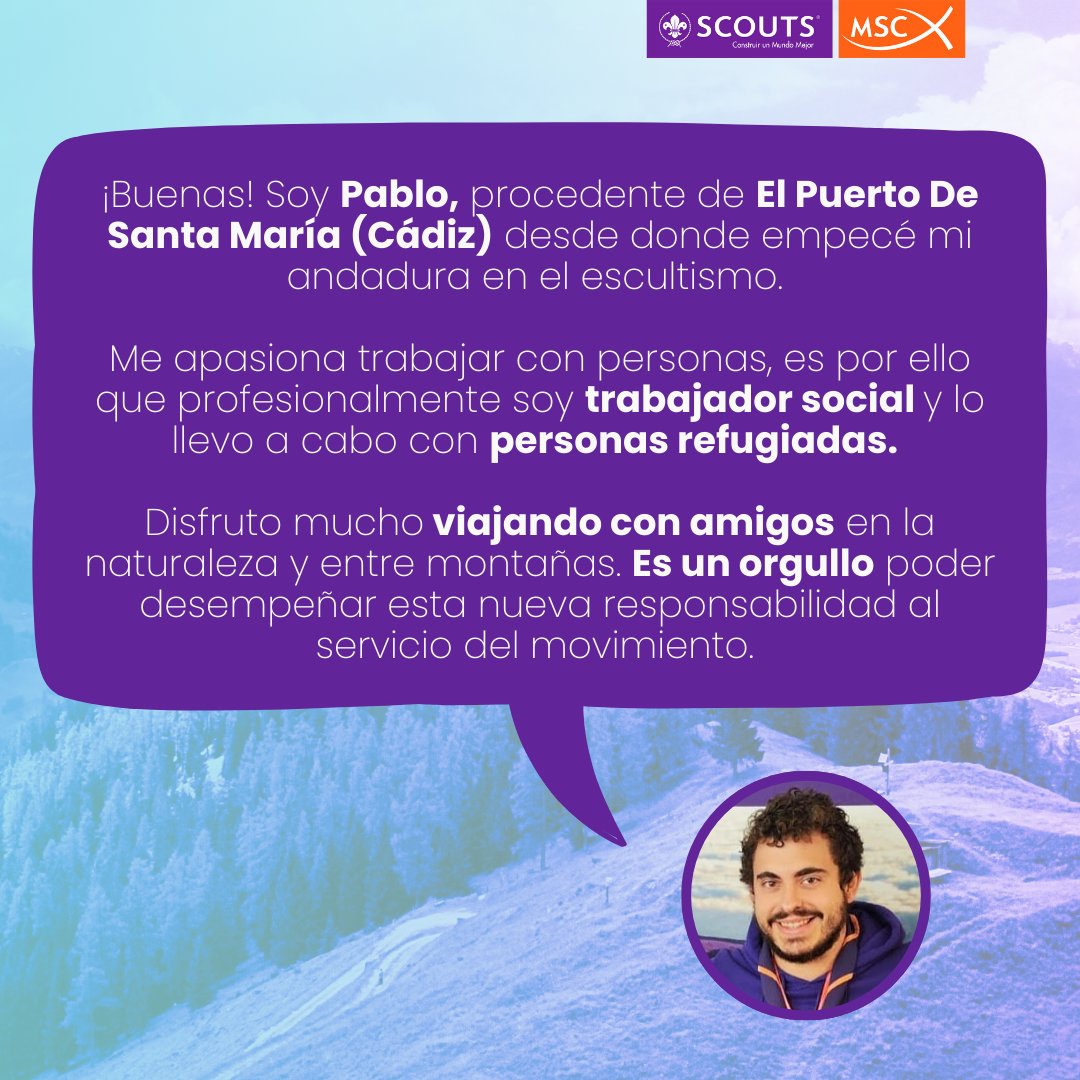 scouts_msc's tweet photo. ⚜️ ¡Conoce al nuevo Consejo de Scouts MSC! ⚜️

Hoy es presentamos a Pablo, secretario general de Scouts MSC, y su ADE de origen es la Delegación Diocesana MSC Jerez https://t.co/lBU9VuETMr
