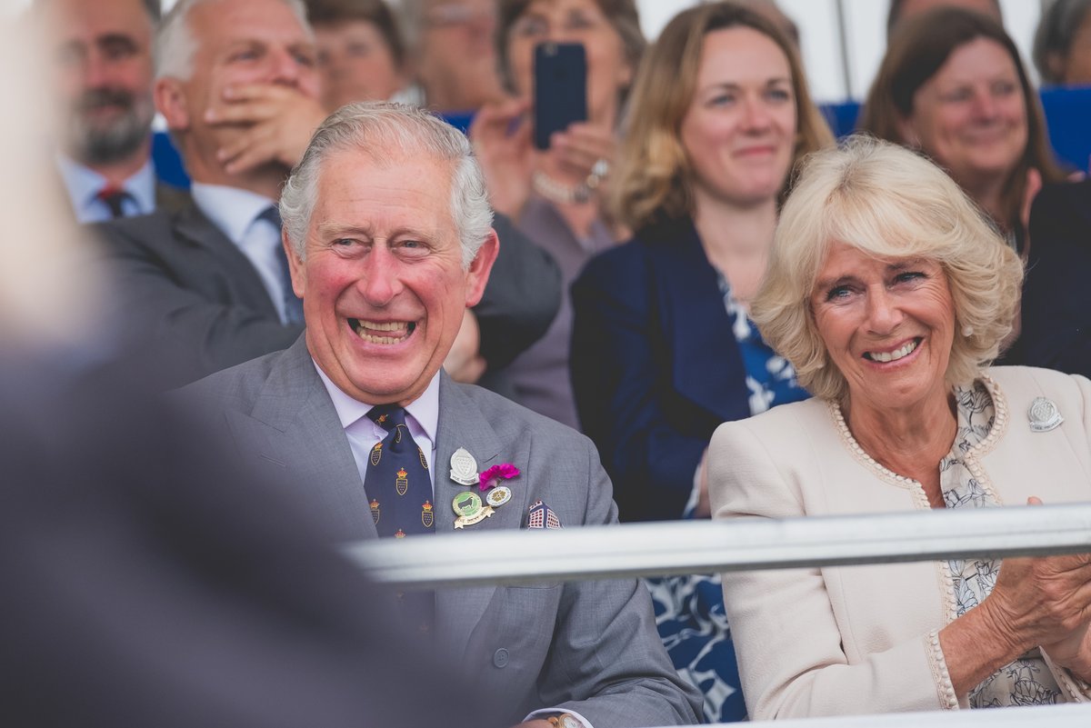 We would like to wish Their Majesties, The King and The Queen, a very happy Wedding Anniversary today. 🎊🎊 📸 Their Majesties (Then TRHs The Duke and Duchess of Cornwall) at the 2018 Royal Cornwall Show