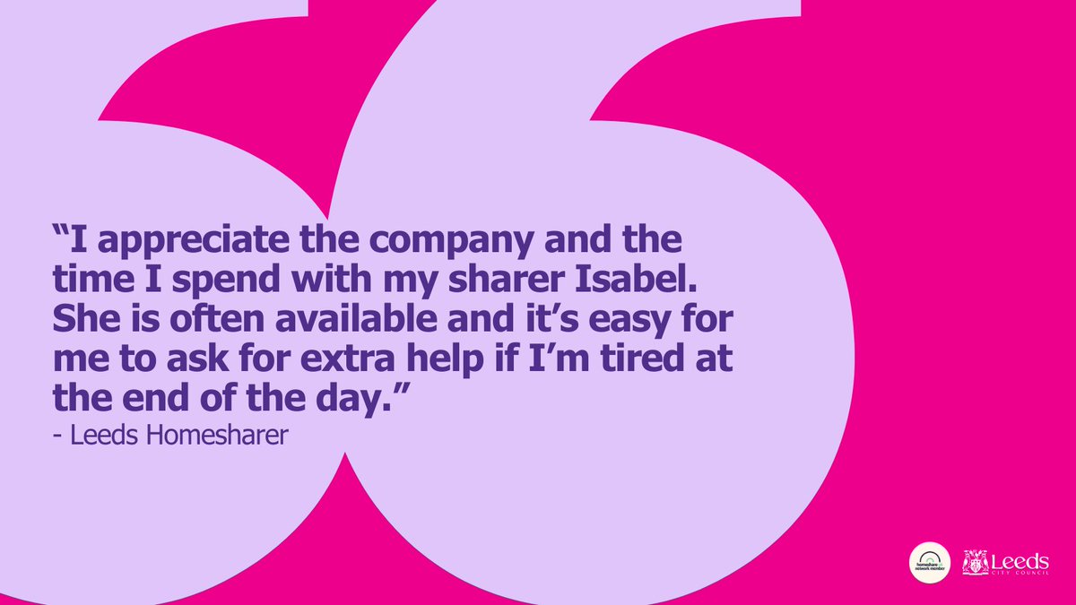 “I appreciate the company & the time I spend with my sharer Isabel. She is often available & it’s easy for me to ask for extra help if I’m tired at the end of the day.” Read Simon & Isabel's story here: betterlivesleeds.wordpress.com/2024/02/07/bui… #homeshareuknetwork