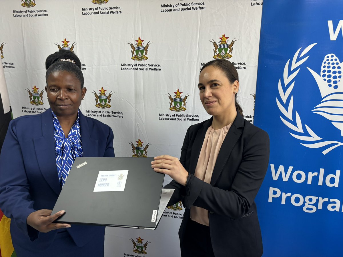 Today @WFP handed over ICT equipment to @OMpslsw. This will help collect data and ensure assistance promptly and efficiently reaches those who need it. We are committed to strengthening govt capacity and investing in long-term solutions that build a food-secure future for all.