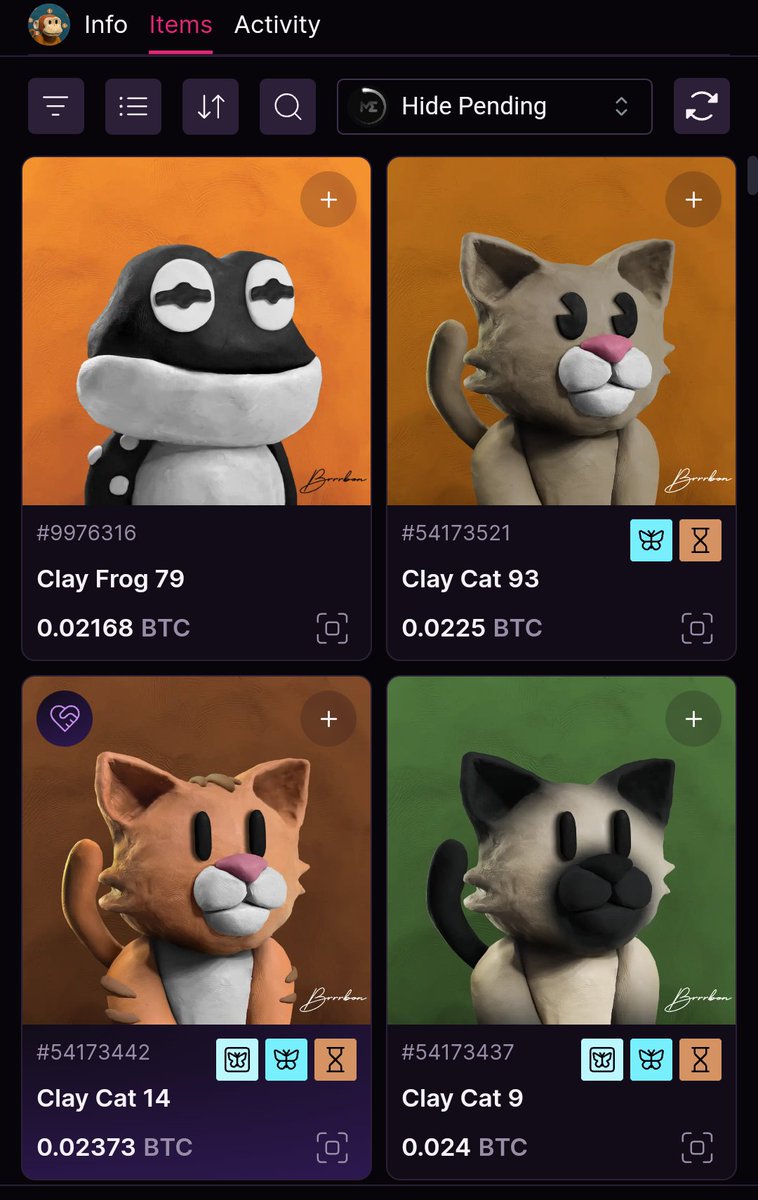 PSA. Four out of five floor <a href="/ClayCollective_/">Clay Collective</a> are cats and two of them are on vintage paliblock-palindrome sats!. 👀. <a href="/Brrrbon_/">Brrrbon</a> dropped hints of opening up the portal. Will you be ready? CLAY ALL DAY.