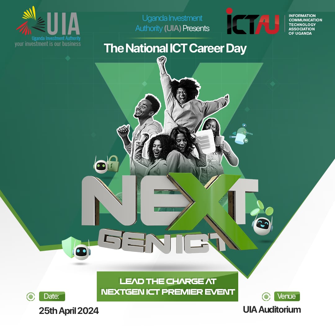 ICTAUg's tweet photo. Ready to take your tech skills to the next level? Join us to empower the next generation of innovators at the National ICT Career Day organized in partnership with @ugandainvest. 
For RSVPs click https://t.co/kv3tqLVoZ1
#ICTTalent
#SkillsfortheFuture https://t.co/GoXb5EQ2RB
