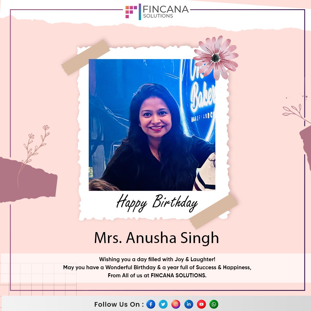 Fincana Solutions wishes you a happy birthday. Enjoy your day and the year ahead! . . #happybirthday #fincanasolutions #wishes #birthday #blessings #enjoyyourday #birthdaywishes