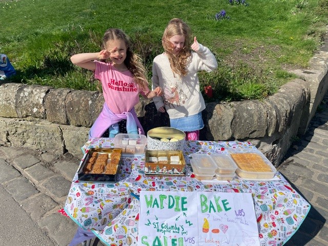 We'd like to say a HUGE thank you to Vivie & Innes, who held a bake sale for us earlier this month and raised £70.84! Not only did they make some fantastic cakes- it looks like they even managed to bring the sun out with them! Thank you girls!