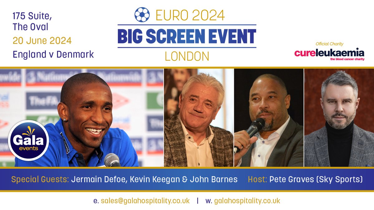 Join us at The Oval this summer for an ultimate sporting day alongside star guests @IAmJermainDefoe, Kevin Keegan and @officialbarnesy 🙌 Book here 👇galahospitality.co.uk/event/london-e…