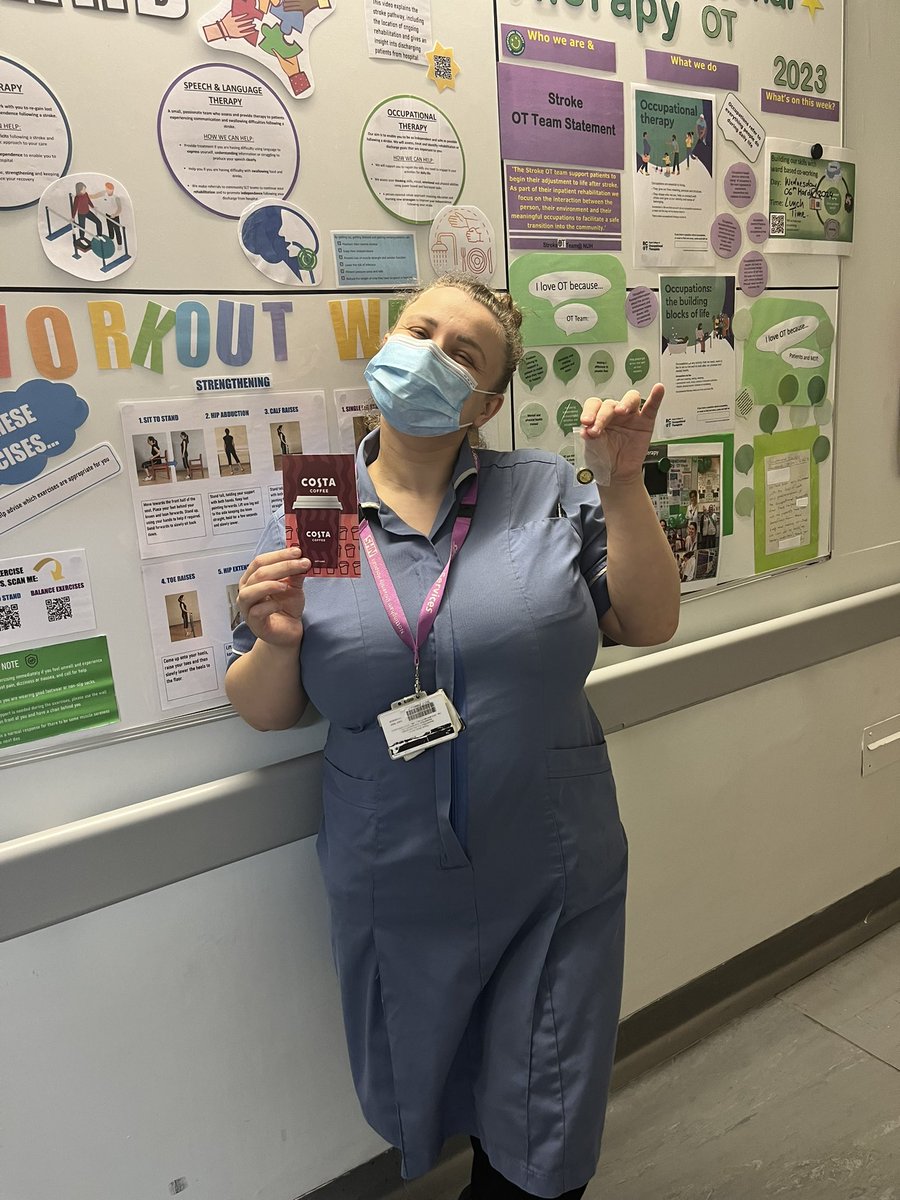 Well done to Mica for gaining Employee of the Month! Hope you & baby enjoy your ☕️😋 @NUHTeamStroke @UoN_StrokeRes @SarahMack24 @lizwing1 @XMcVey @MedicineClinEds