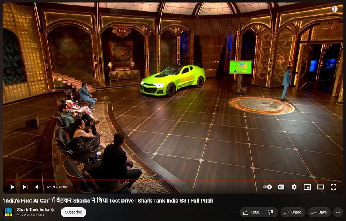 Shark Tank India is something else man. This guy asking for $250,000 for his giant Hot Wheels car in exchange for 4% equity. Its not only this guy, everyone is asking for a fuck ton of money for fuck all equity. And the sharks are dumb enough to invest in these shitty ideas LMAO.