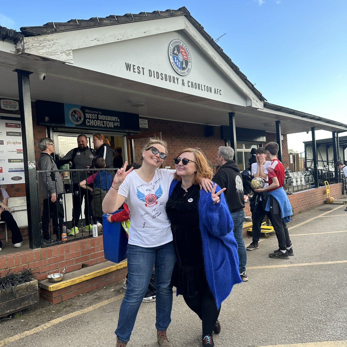 Here’s our Director <a href="/HelenTither/">Helen Tither</a> <a href="/FilmsNotWords/">FilmsNotWords</a> and Producer <a href="/SarahCityLife/">Sarah Walters</a> after an exhausting but exhilarating day pitch side! 

Our crowdfund closes SOON - you can still get on board! 🔗🔝

#kicklikeagirl #womensfootball #lionesses #womenempowerment #corinthiansfrommanchester