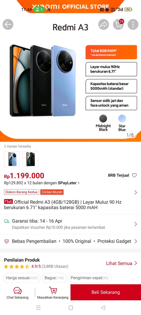 Rachmannia_'s tweet photo. @ShopeeID Mau THR HP DARI SHOPEE 😍

bismillah . https://t.co/OTos86y6GS