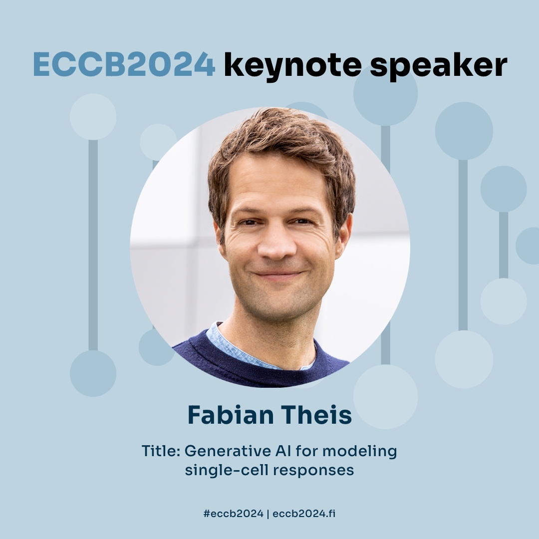 🌟 We are thrilled to welcome Prof. @fabian_theis, Director of @CompHealthMuc, as #ECCB2024 keynote speaker! 'Attendees can expect to learn about state-of-the-art approaches in single cell genomics analysis and perturbation modeling,' he says. 👉 eccb2024.fi/newsletter-no-…