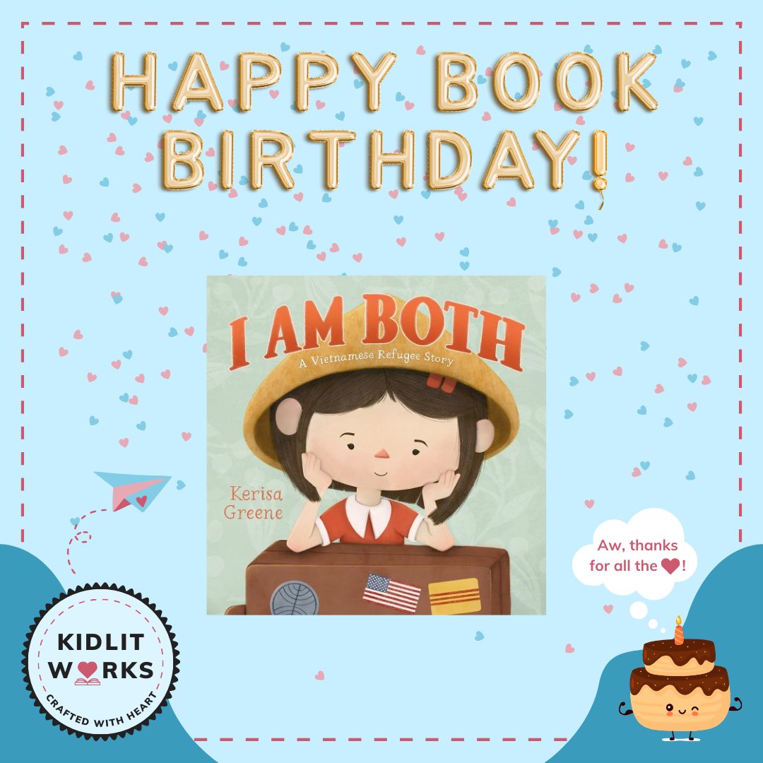 Happy Book Birthday! I AM BOTH by @KerisaGreene @MacKidsBooks is available today. Congratulations Kerisa! Order a copy at your favorite bookstore. #KidLit #FeiwelandFriends #BIPOCauthor #picturebooklove #Macmillan #KidLitWorks #VietnameseRefugeeStory #picturebook