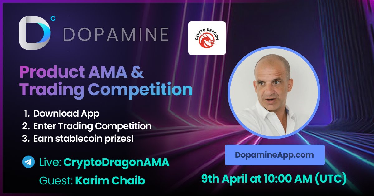 🤖 AI Trading, Copy Trading, Play2Earn, and much more on this AMA! Thank you @CryptoDragonAMA