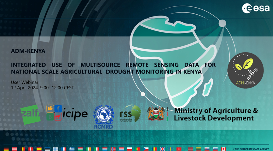 Join us on 𝟏𝟐 𝐀𝐩𝐫𝐢𝐥 𝟐𝟎𝟐𝟒 for the Agricultural Drought Monitoring (ADM)-Kenya: User Webinar. The webinar will highlight how #EO data can be used in innovative solutions for #Agricultural #drought monitoring through EO time series. Register: admkenya.eu/user-webinar/