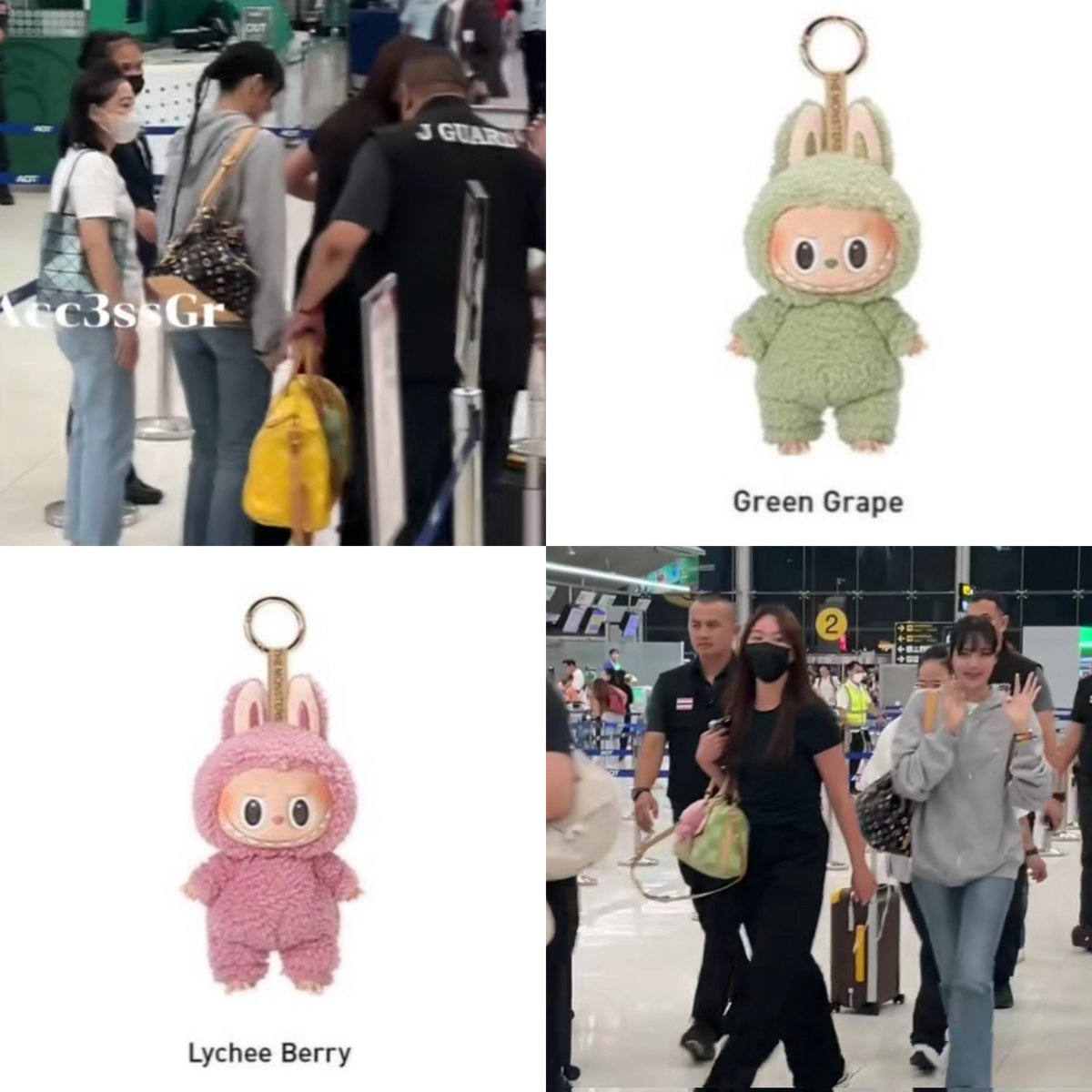 Oh, that's cute. Lisa has the Green Grape Labubu Macaron while