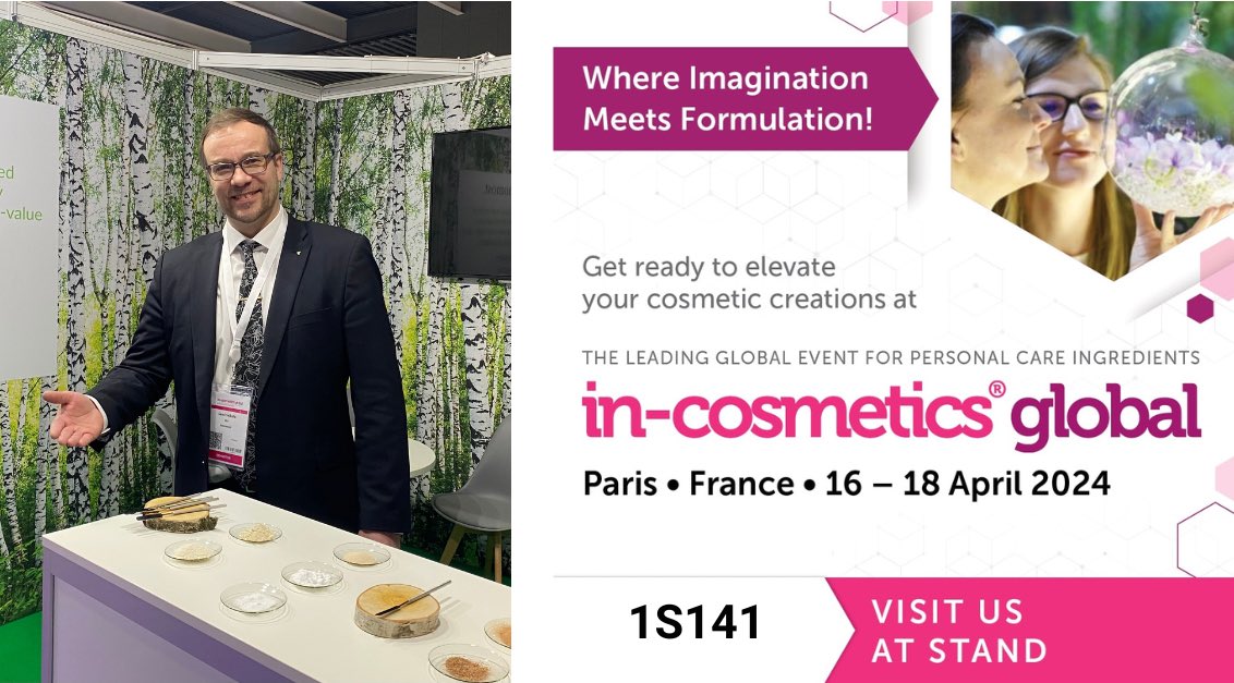 Just one week to go! Come and meet us at our stand 1S141 at @incosmetics Global in Paris 16th to 18th April. Discover our novelties and ground-breaking biobased innovations. ♻

#upcycled #biobased #sustainable #biodegradable #circulareconomy #personalcare #ingredients