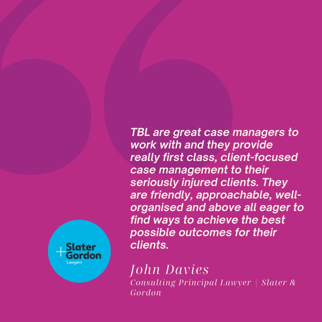 Thank you John Davies, Slater &amp; Gordon, for this great testimonial!