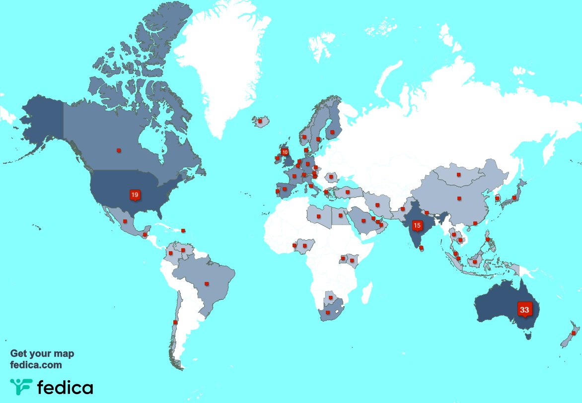 I have 7 new followers from India 🇮🇳, and more last week. See fedica.com/!designprovide…