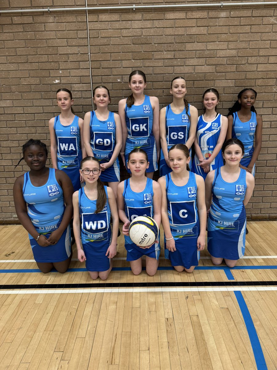 Our year 7 netball team, working hard in their tournament today 💙