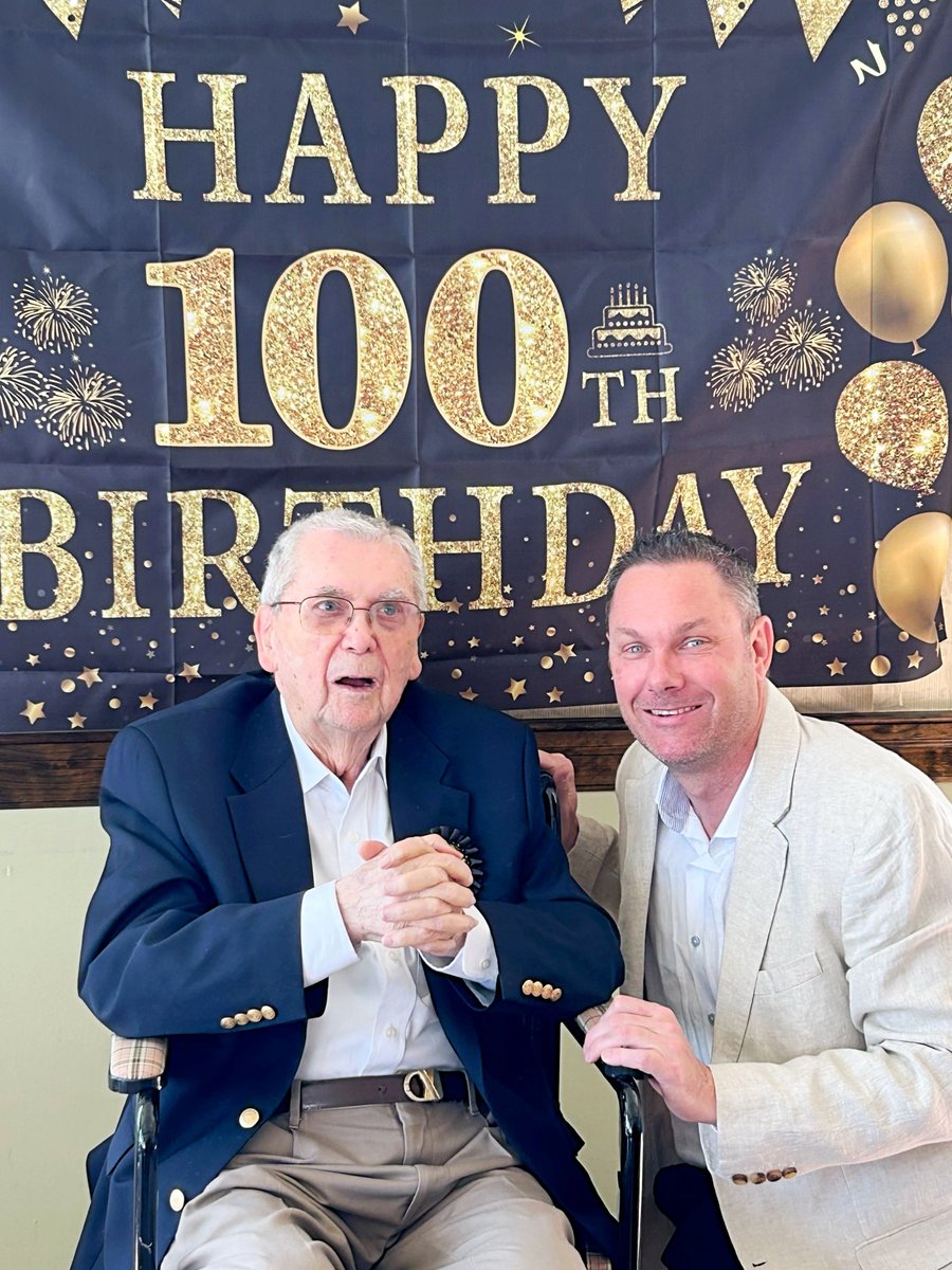 Frank spent his life - with the exception of three years of active-duty service during World War II - living, working, raising his family, and volunteering in Philadelphia. Please join me in wishing Frank a very happy birthday! 🎉 🎈