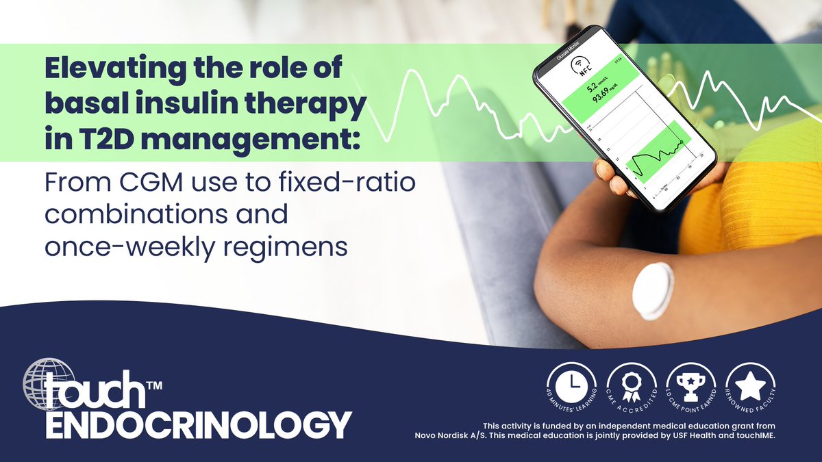 Curious about what your peers think on the role of basal insulin therapy in T2D management? Engage in live polling integrated seamlessly into this activity. Be part of the experience, learn together: touchendocrinologyime.org/in-conversatio…