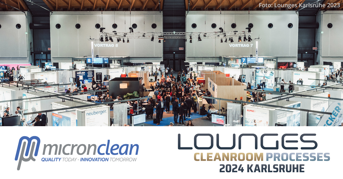 Micronclean will soon be back #exhibiting in Germany. In just two weeks, we'll be attending the Lounges #Cleanroom Processes Expo at the Karlsruher Messe und Kongress GmbH in Karlsruhe.

#LoungesCleanroom #Pharma #Pharmaceutical #CleanroomConsumables #MicroncleanGmbH #Micronclean